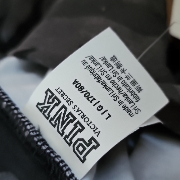 Pink High Waist Ankle Crossover Flare in Black Camo - Picture 2 of 3